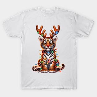 Christmas Red Nose Tiger T-Shirt